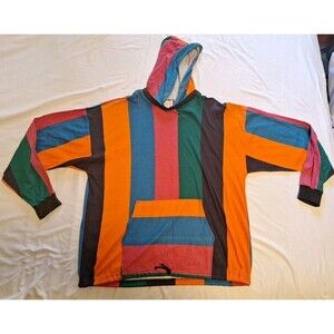 Vintage 1990s R.B. Colorblock Hoodie Size XL